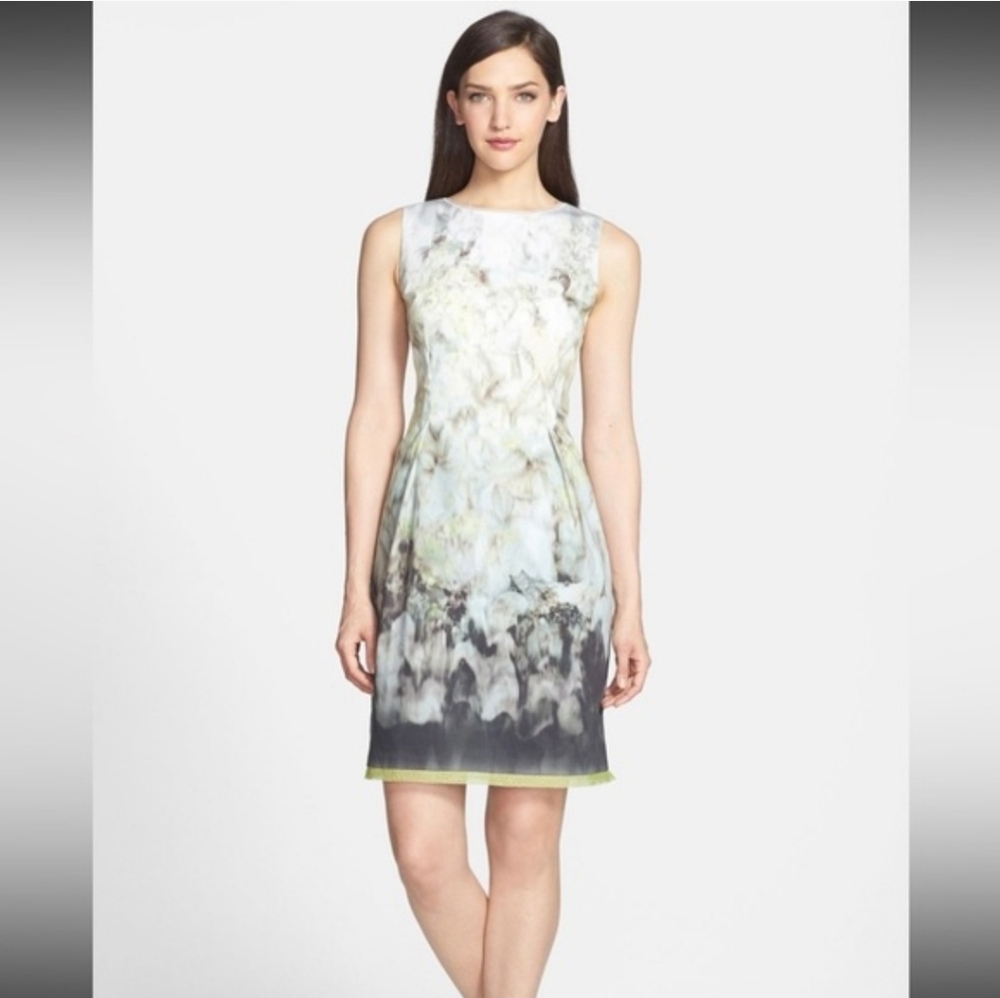 NWOT $150 Elie Tahari Printed Holly Sheath Dress 2